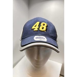 NEW BLUE #48 JIMMIE JOHNSON TEAM LOWES RACING ACTION NASCAR BASEBALL HAT
